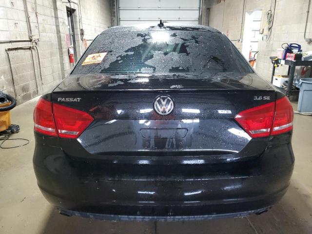 1VWBM7A30DC004601 - 2013 VOLKSWAGEN PASSAT SE Սև լուսանկար 6