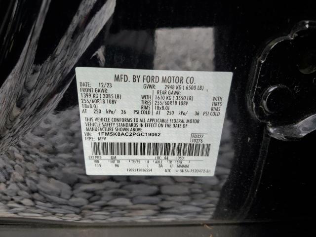 1FM5K8AC2PGC19062 - 2023 FORD EXPLORER POLICE INTERCEPTOR 黑色 照片 14