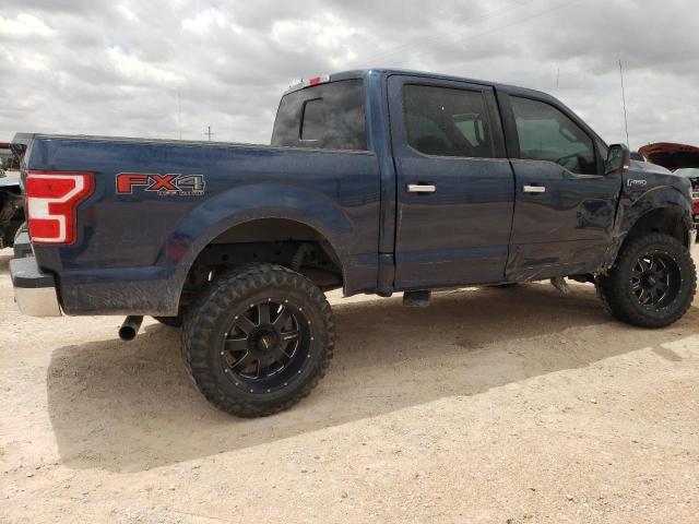 1FTEW1E50JFE67979 - 2018 FORD F150 SUPERCREW BLUE photo 3