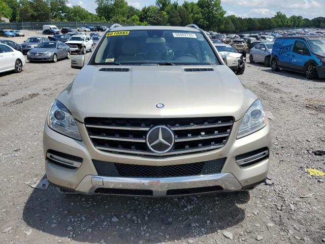 4JGDA5HB2CA027244 - 2012 MERCEDES-BENZ ML 350 4MATIC GOLD photo 5