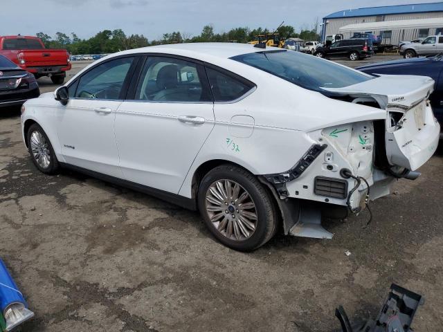 3FA6P0UU5ER161623 - 2014 FORD FUSION S HYBRID WHITE photo 2