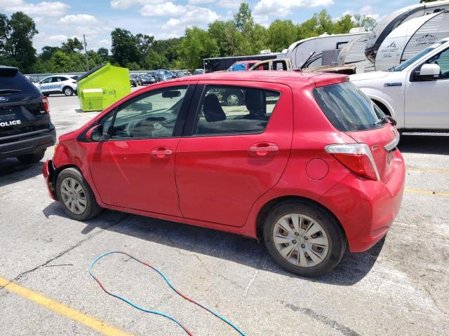 JTDKTUD3XDD543690 - 2013 TOYOTA YARIS RED photo 2