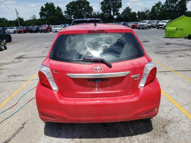 JTDKTUD3XDD543690 - 2013 TOYOTA YARIS RED photo 6