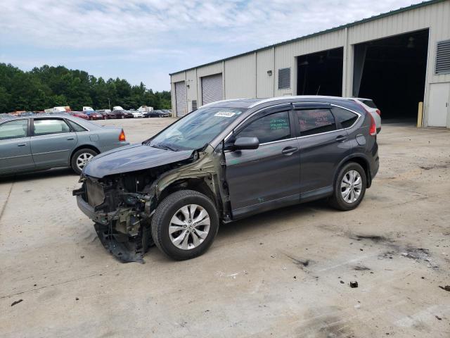 2HKRM3H7XEH554509 - 2014 HONDA CR-V EXL GRAY photo 1