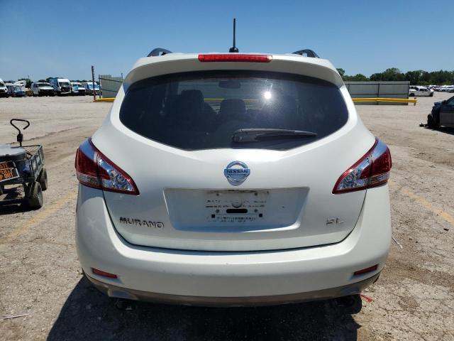 JN8AZ18U19W026497 - 2009 NISSAN MURANO S WHITE photo 6