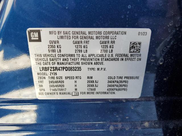 LRBFZSR47PD083235 - 2023 BUICK ENVISION AVENIR BLUE photo 13