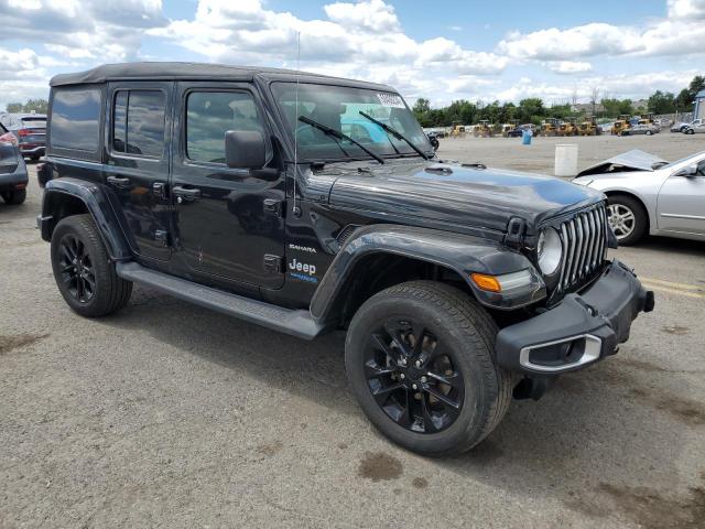1C4JJXP6XMW698947 - 2021 JEEP WRANGLER U SAHARA 4XE BLACK photo 4
