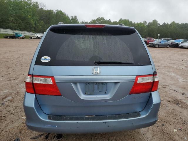 5FNRL38425B058854 - 2005 HONDA ODYSSEY EX BLUE photo 6