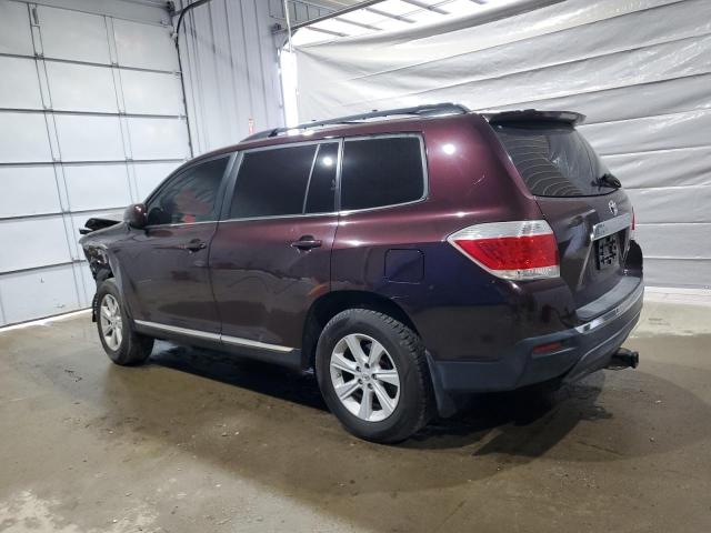5TDBK3EH7CS152913 - 2012 TOYOTA HIGHLANDER BASE Violet photo 2