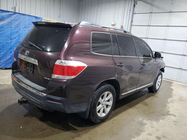 5TDBK3EH7CS152913 - 2012 TOYOTA HIGHLANDER BASE Violet photo 3