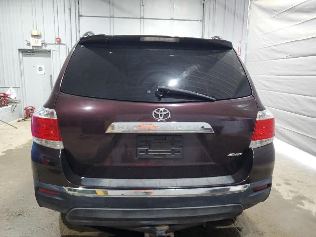 5TDBK3EH7CS152913 - 2012 TOYOTA HIGHLANDER BASE Violet photo 6