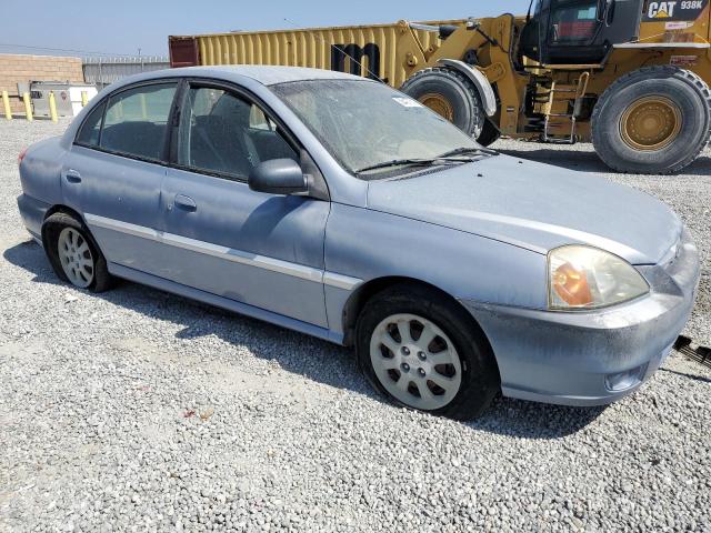 KNADC125556373625 - 2005 KIA RIO BLUE photo 4