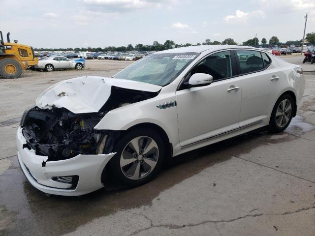 KNAGN4AD6G5098423 - 2016 KIA OPTIMA HYBRID WHITE photo 1