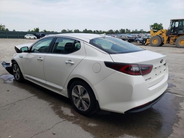 KNAGN4AD6G5098423 - 2016 KIA OPTIMA HYBRID WHITE photo 2