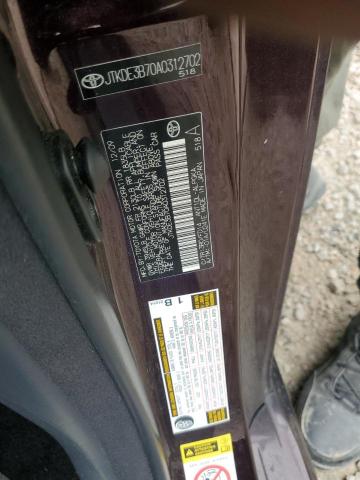 JTKDE3B70A0312702 - 2010 TOYOTA SCION TC 紫色 照片 12