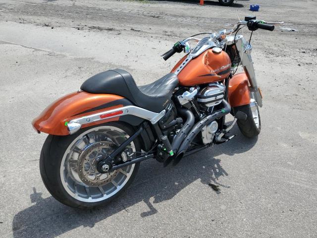 1HD1YGK25KB043839 - 2019 HARLEY-DAVIDSON FLFBS ORANGE photo 4