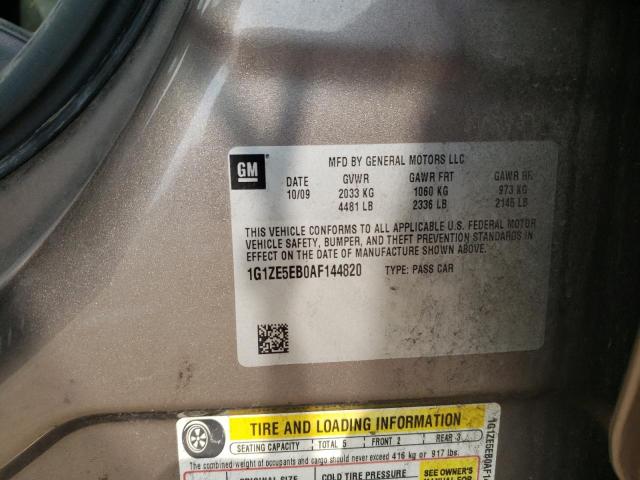 1G1ZE5EB0AF144820 - 2010 CHEVROLET MALIBU LTZ 灰色 照片 12