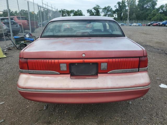 1MELM62W7VH621300 - 1997 MERCURY COUGAR XR7 RED photo 6