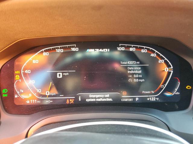 3MW5U7J02M8B87249 - 2021 BMW M340I WHITE photo 9