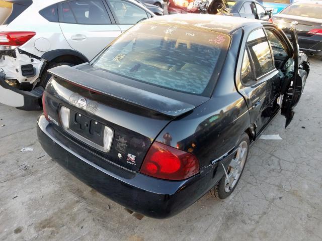 3N1AB51A04L741277 - 2004 NISSAN SENTRA 2.5S BLACK photo 4