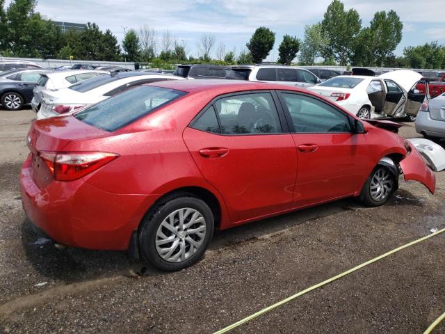 2T1BURHE6KC227106 - 2019 TOYOTA COROLLA L RED photo 3