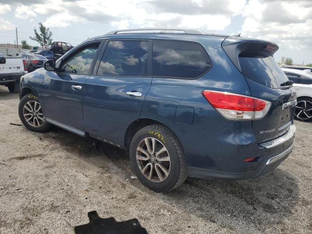5N1AR2MN8DC680497 - 2013 NISSAN PATHFINDER S BLUE photo 2