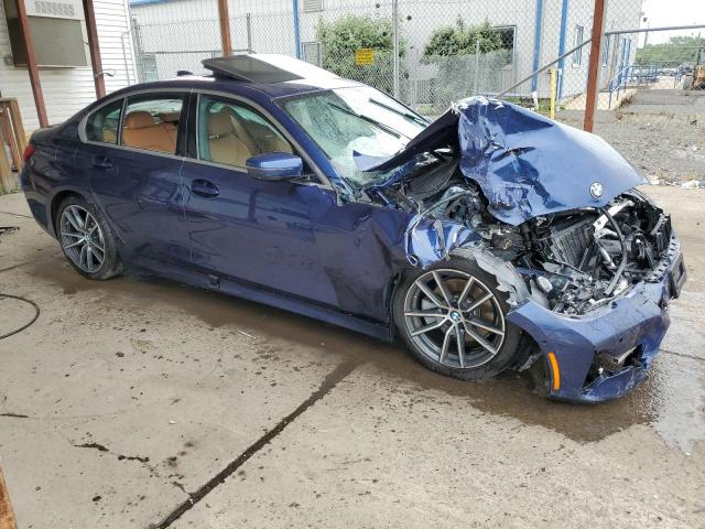 3MW5R7J01L8B27124 - 2020 BMW 330XI BLUE photo 4