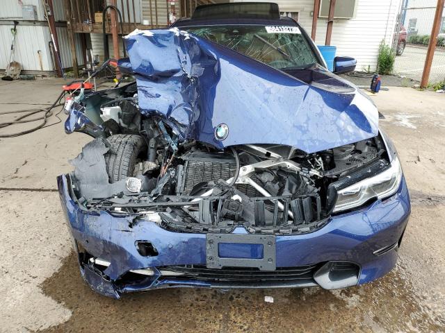 3MW5R7J01L8B27124 - 2020 BMW 330XI BLUE photo 5