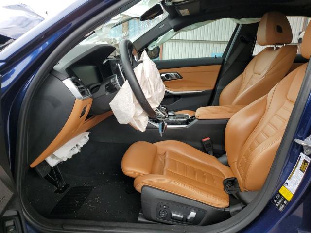 3MW5R7J01L8B27124 - 2020 BMW 330XI BLUE photo 7