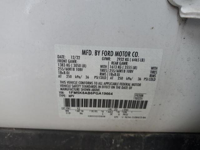 1FM5K8AB6PGA19664 - 2023 FORD EXPLORER POLICE INTERCEPTOR 双色 照片 13