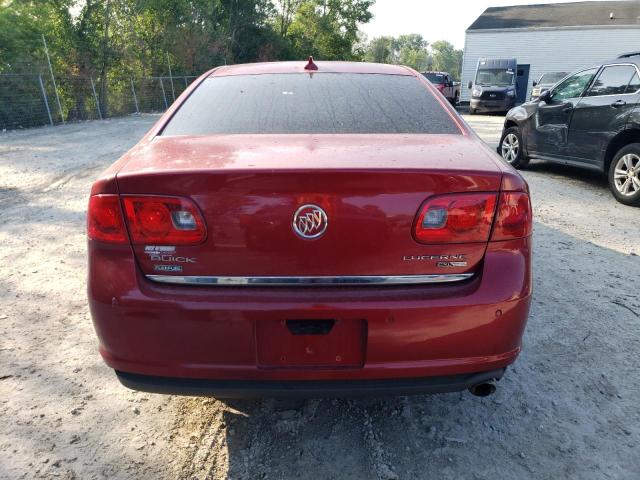 1G4HD57M69U101347 - 2009 BUICK LUCERNE CXL RED photo 6