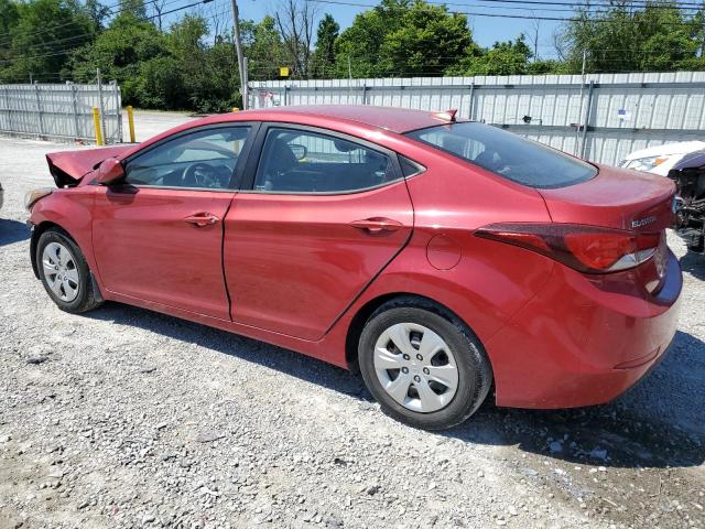 KMHDH4AE6GU518091 - 2016 HYUNDAI ELANTRA SE RED photo 2