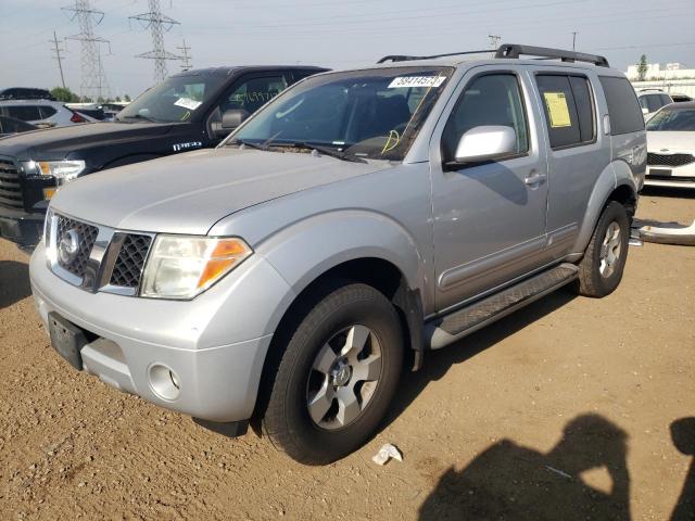 5N1AR18W05C749763 - 2005 NISSAN PATHFINDER LE SILVER photo 1