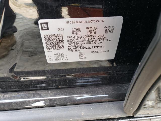 5GAEVAKW2LJ322847 - 2020 BUICK ENCLAVE ESSENCE 黑色 照片 13
