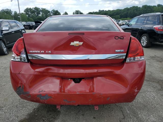 2G1WB58K389228639 - 2008 CHEVROLET IMPALA LS RED photo 6