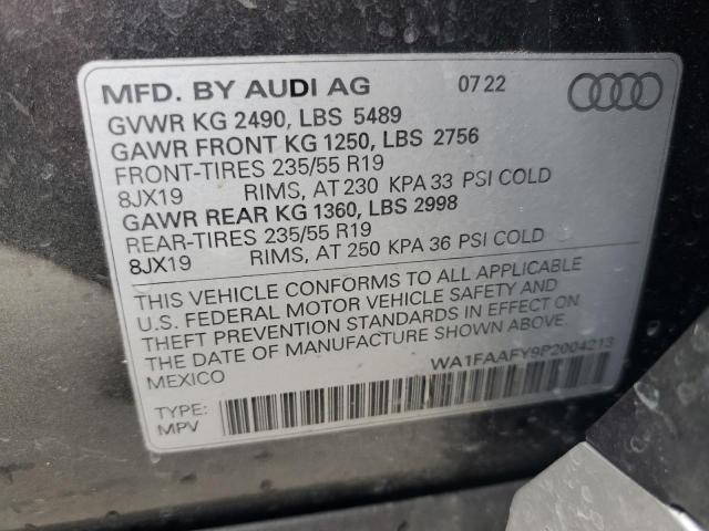 WA1FAAFY9P2004213 - 2023 AUDI Q5 PRESTIGE 45 GRAY photo 13