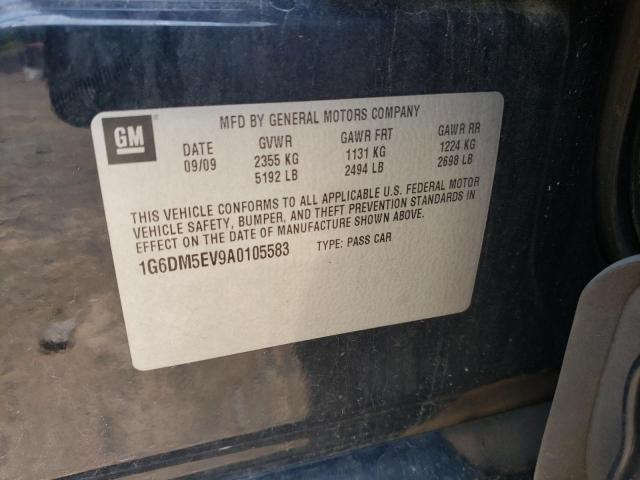 1G6DM5EV9A0105583 - 2010 CADILLAC CTS PERFORMANCE COLLECTION Черный фото 12