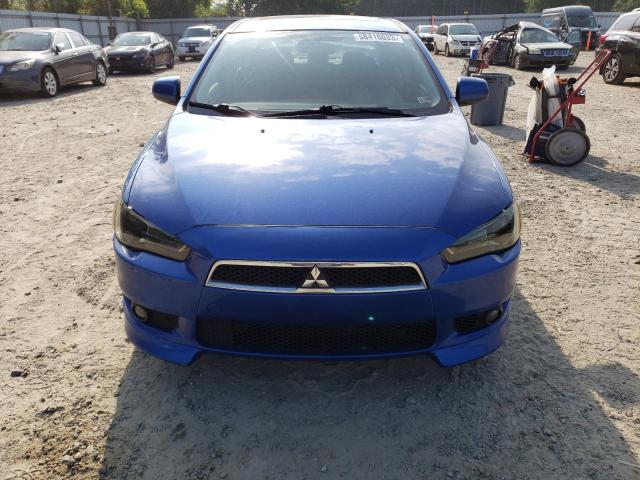 JA32U8FW7AU026272 - 2010 MITSUBISHI LANCER GTS BLUE photo 5