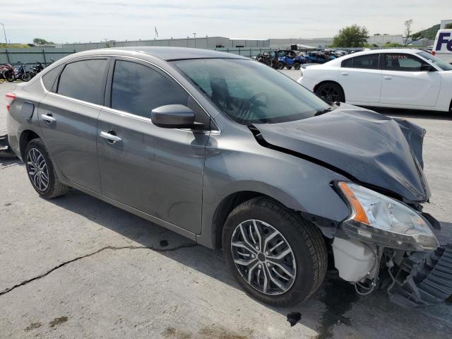 3N1AB7AP9FL646414 - 2015 NISSAN SENTRA S GRAY photo 4