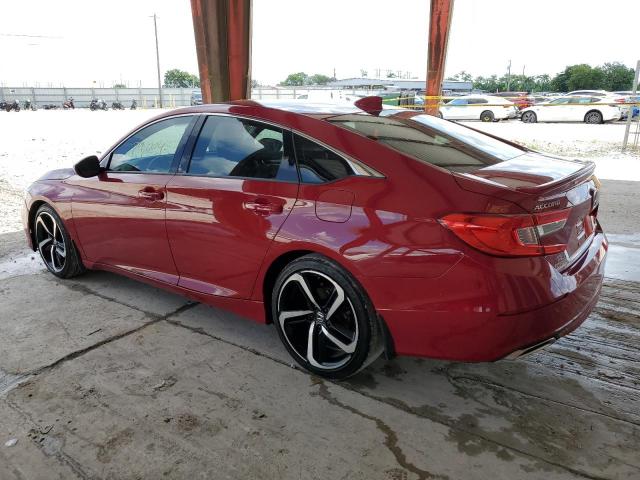 1HGCV1F33KA101120 - 2019 HONDA ACCORD SPORT RED photo 2