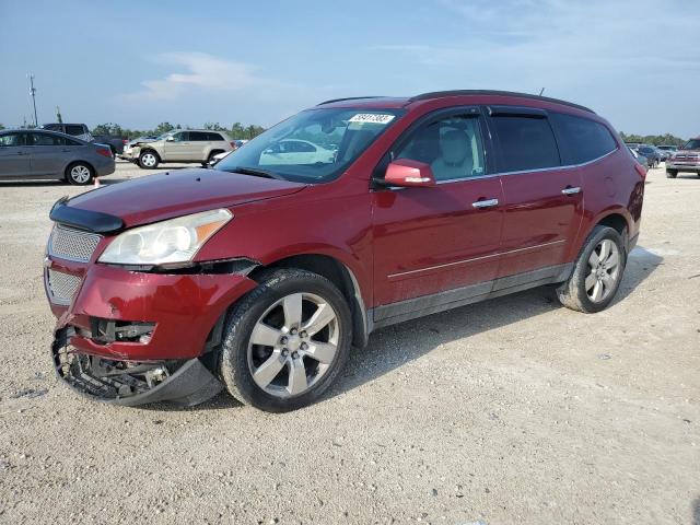 1GNKRLED2BJ136257 - 2011 CHEVROLET TRAVERSE LTZ RED photo 1