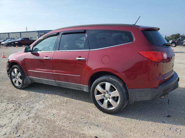 1GNKRLED2BJ136257 - 2011 CHEVROLET TRAVERSE LTZ RED photo 2