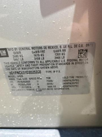 3GYFNCE31GS525260 - 2016 CADILLAC SRX PERFORMANCE COLLECTION Қоңыр фото 13