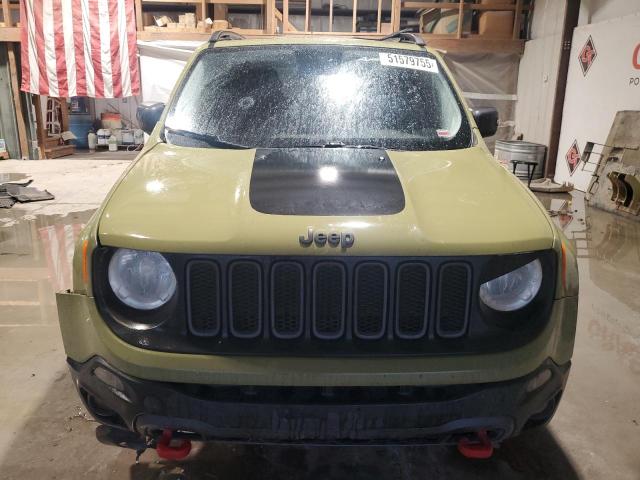 ZACCJBCT2FPB91483 - 2015 JEEP RENEGADE TRAILHAWK GREEN photo 5