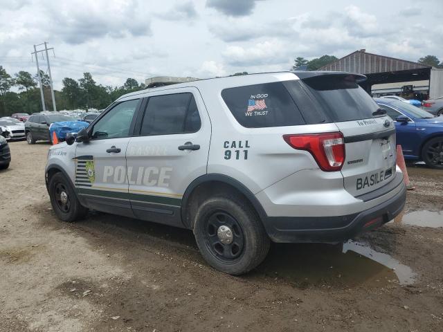 1FM5K8AR6JGC44347 - 2018 FORD EXPLORER POLICE INTERCEPTOR Сріблястий фото 2