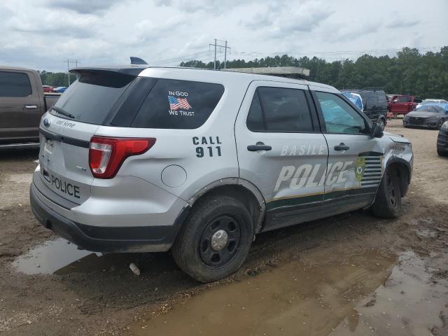 1FM5K8AR6JGC44347 - 2018 FORD EXPLORER POLICE INTERCEPTOR Сріблястий фото 3