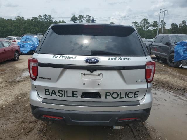 1FM5K8AR6JGC44347 - 2018 FORD EXPLORER POLICE INTERCEPTOR Сріблястий фото 6