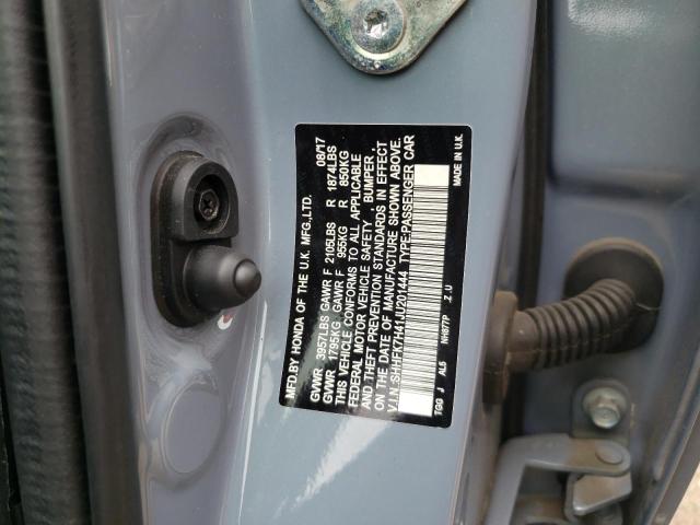 SHHFK7H41JU201444 - 2018 HONDA CIVIC SPORT 灰色 照片 12