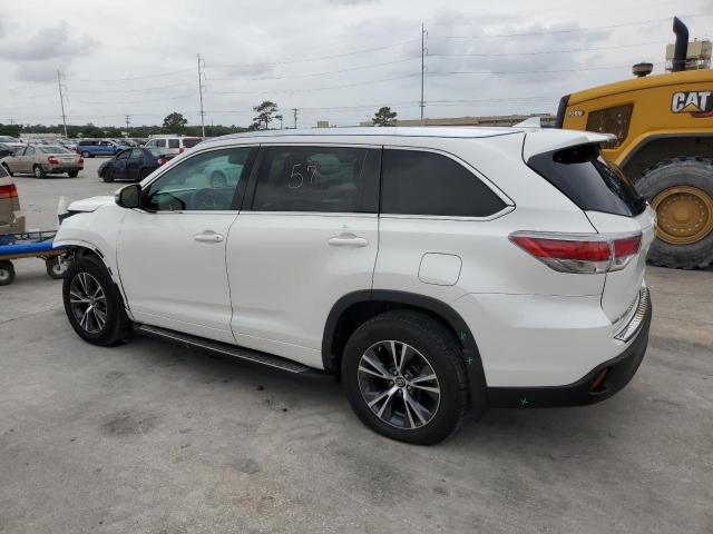 5TDKKRFH3GS505249 - 2016 TOYOTA HIGHLANDER XLE WHITE photo 2