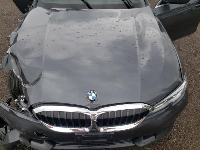 3MW5R7J0XL8B36257 - 2020 BMW 330XI GRAY photo 11